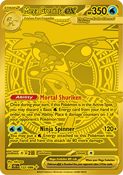 Mega Greninja ex dorado
