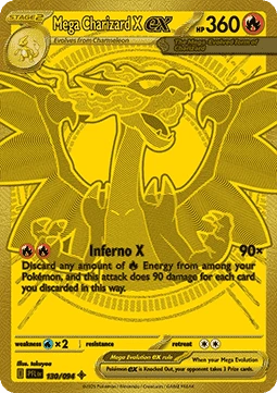 Mega Charizard X ex dorado