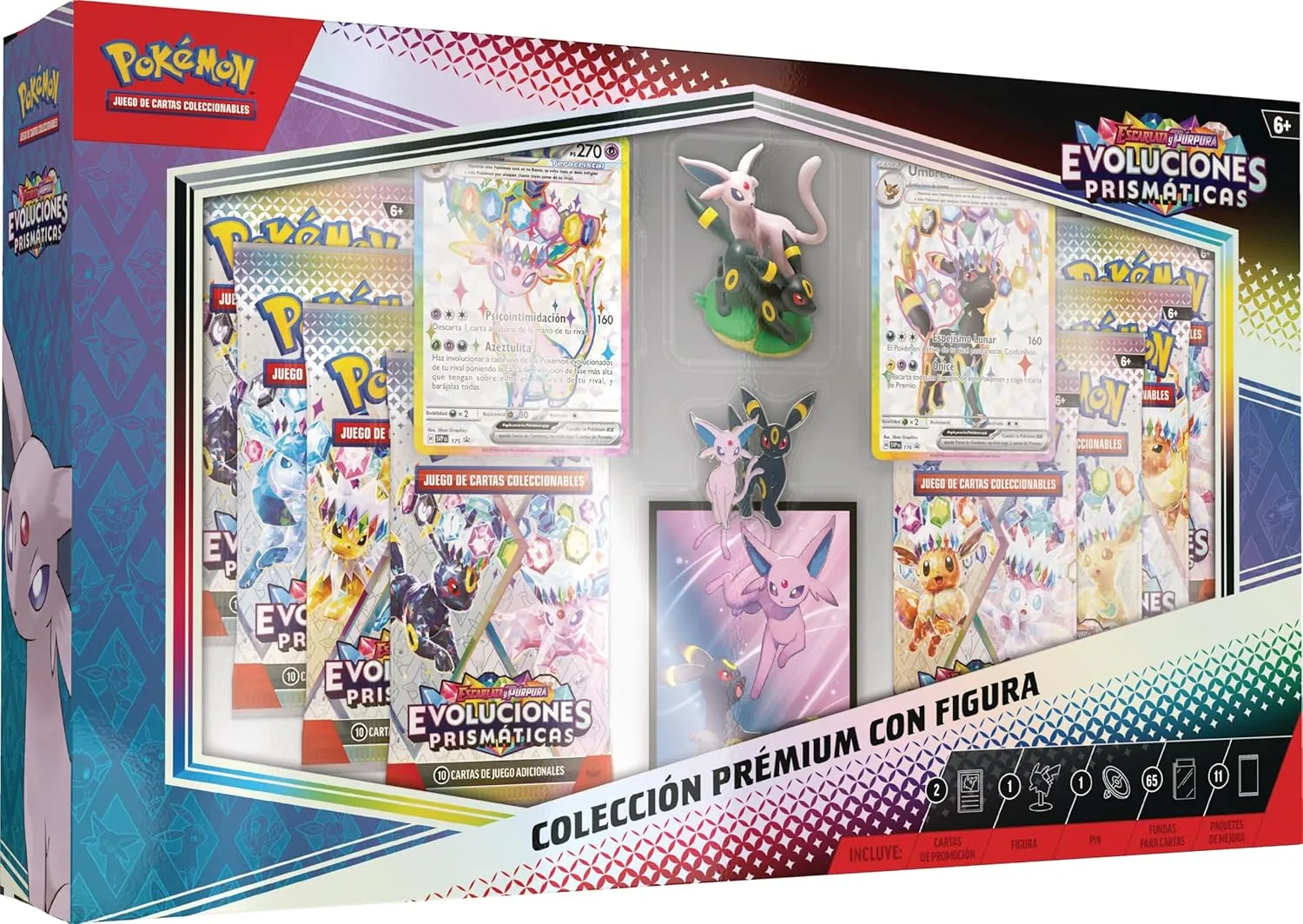 Caja Premium Figura Evoluciones Prismáticas Español