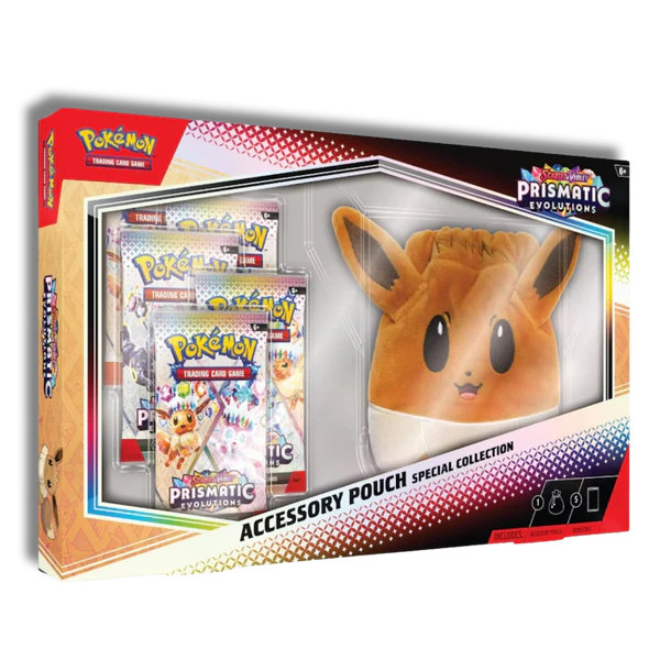 Caja Eevee Pouch Evoluciones Prismáticas Español