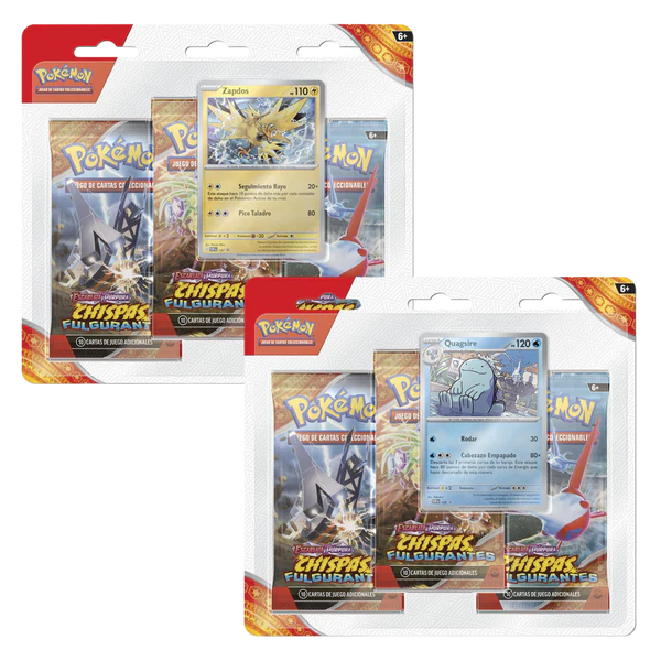 Blister 3 Sobres Chispas Fulgurantes Español