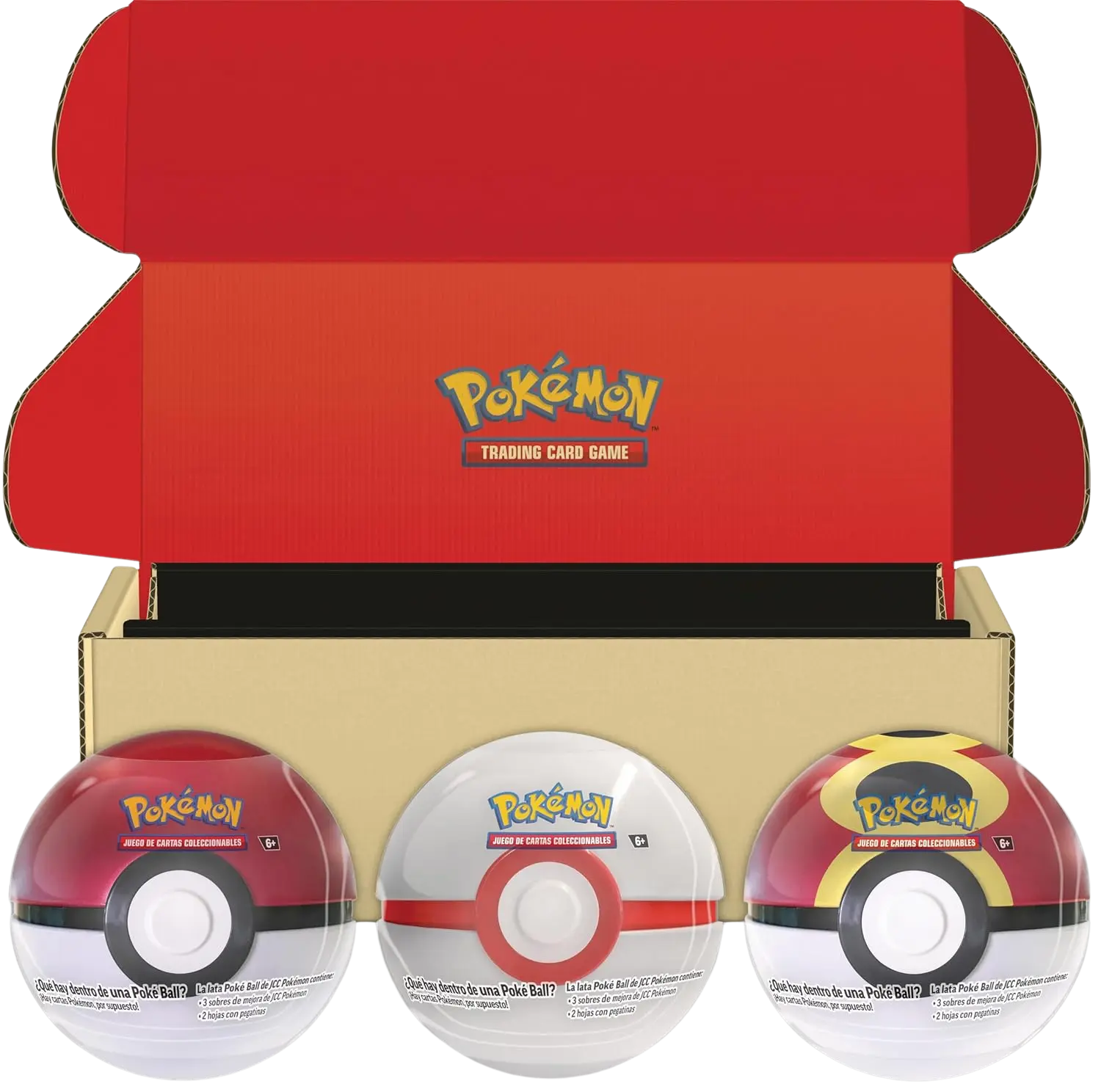 Lote de latas Pokéball 1 Español