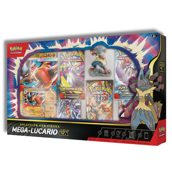 Caja Figura Mega-Lucario Megaevolución Español